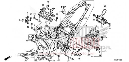 CARROSSERIE DE CHASSIS NC750XAK de 2019